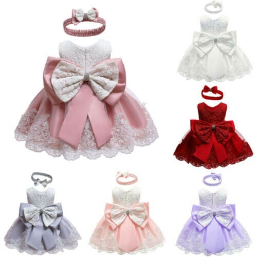 Newborn Toddler Baby Girl Christmas Party Pageant Tutu Dress Princess Clothes